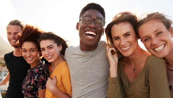 A group of friends with great teeth.