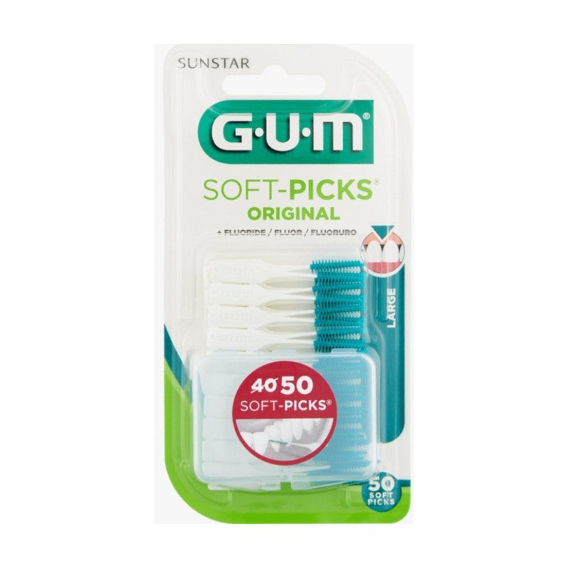 GUM SOFT-PICKS, ORIGINAL, MEDIUM, LARGE 50PCS