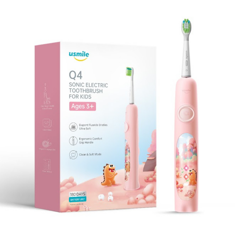 usmile Sonic Electric Toothbrush For Kids Q4: Pink